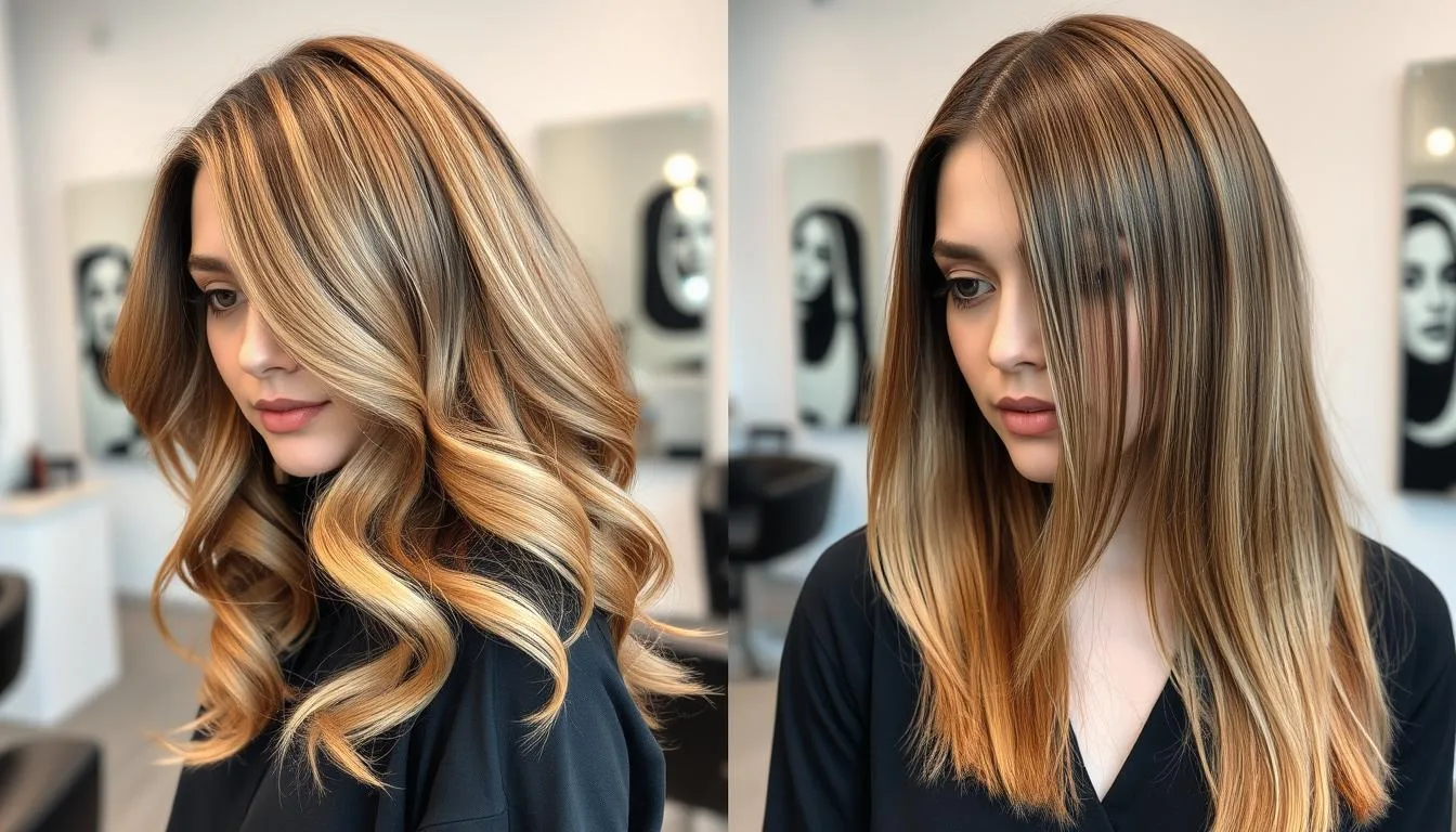 partial highlights vs balayage