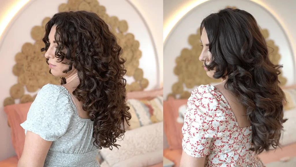 wavy wolf cut with bangs